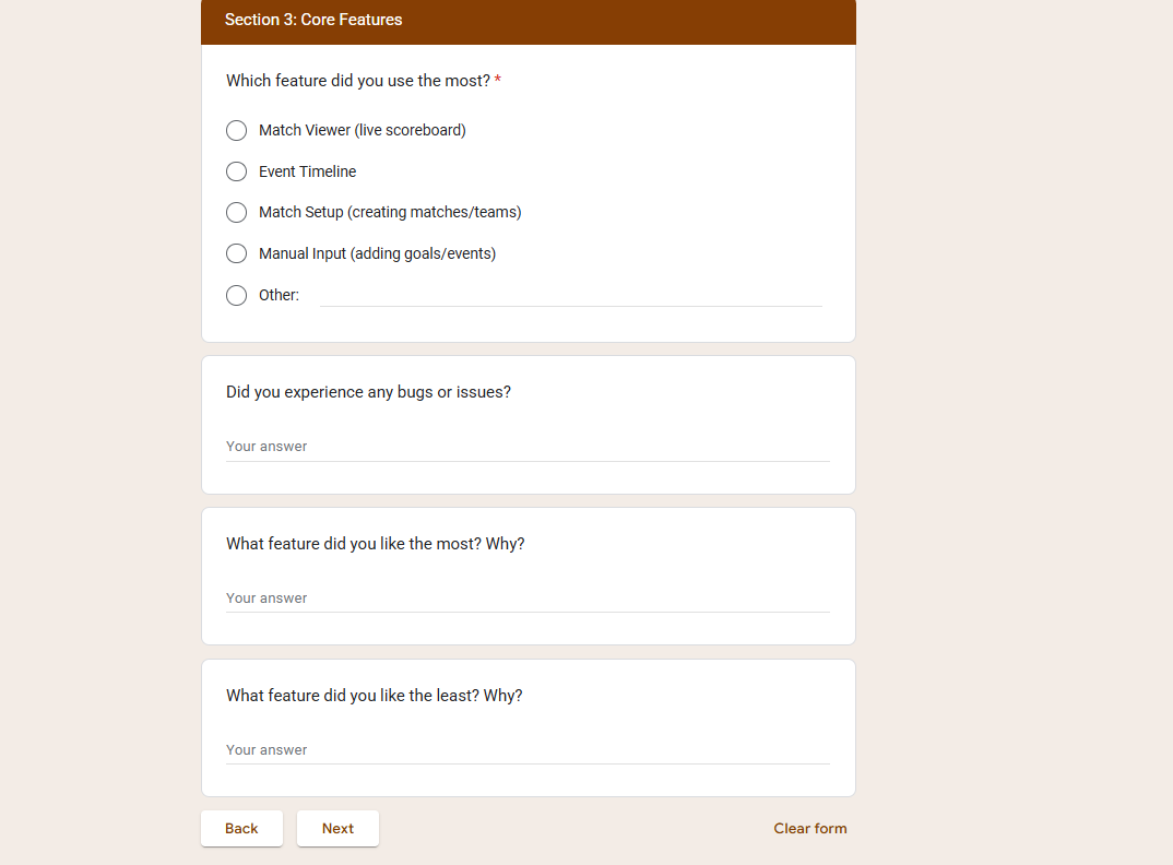 Section 3 - Core Features