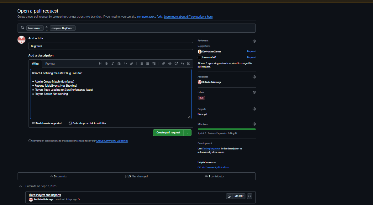 Pull Request Example